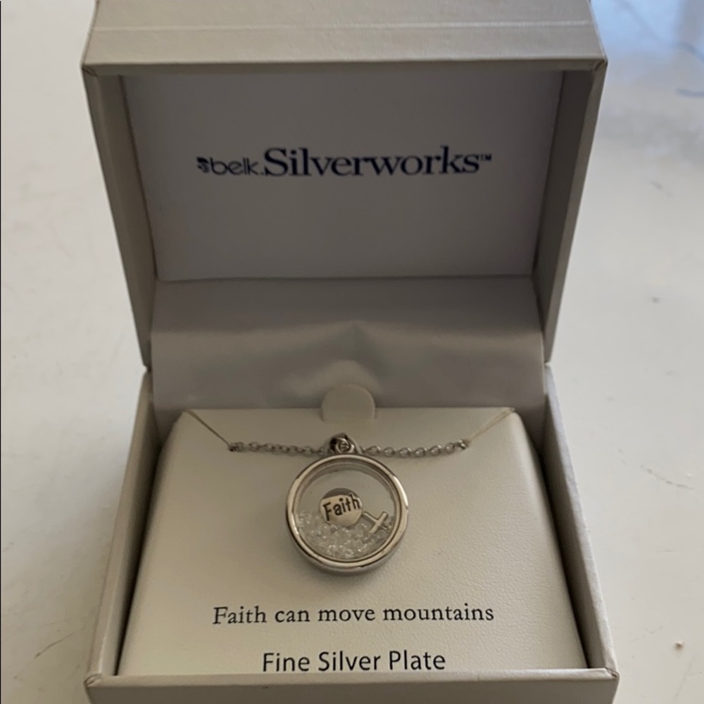Silverworks Faith Can Move Mountains 18” Necklace